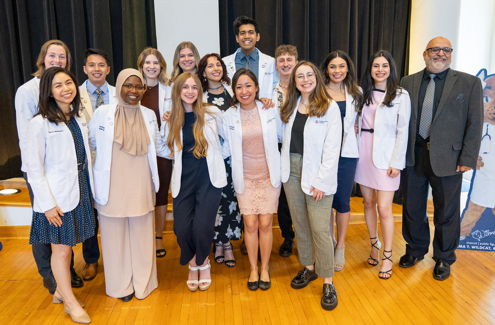 The Class of 2025 medical student inductees into the Gold Humanism Honor Society